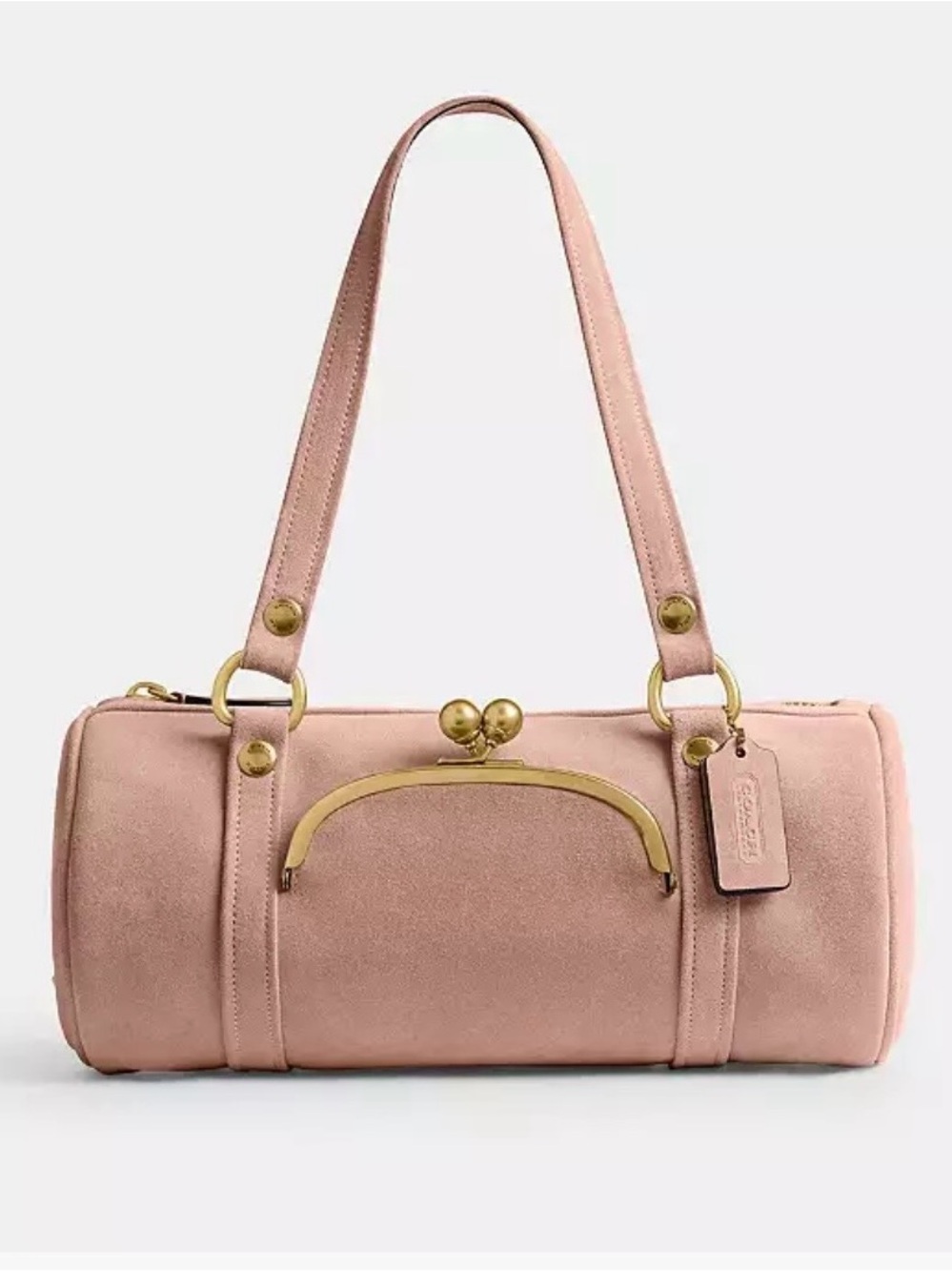 Coach Kisslock Barrel Bag Brass/Nuage